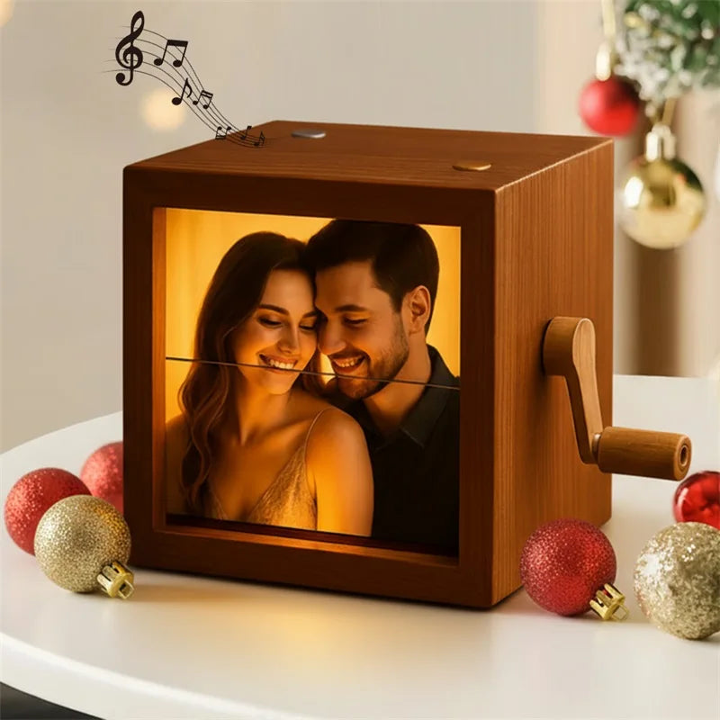 MEMOBOX™ – Custom Wooden Flipbook Frame