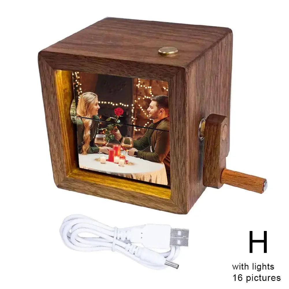 MEMOBOX™ – Custom Wooden Flipbook Frame