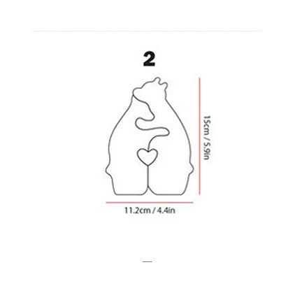 memoboxes™ Custom Bear Family Wooden Puzzle – Personalized Family Keepsake