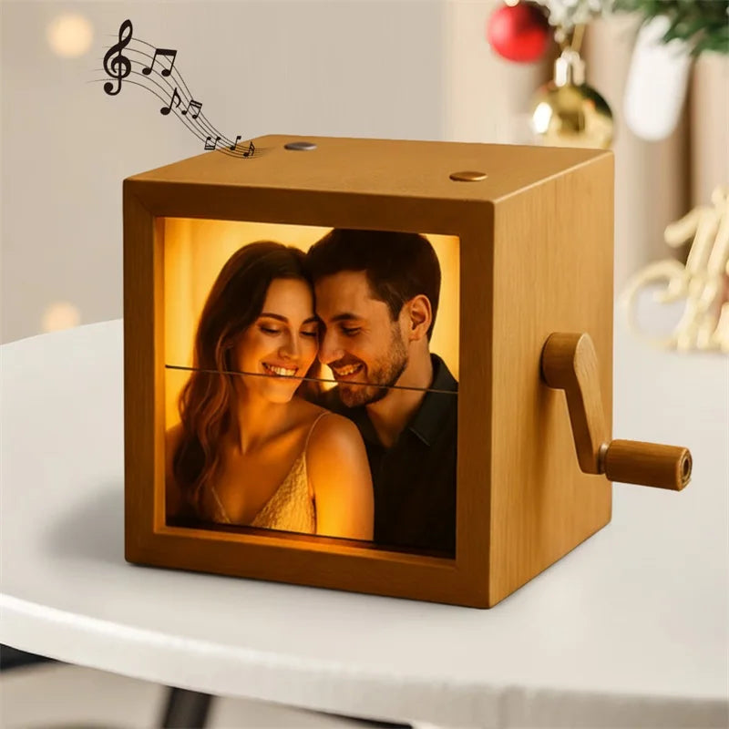 MEMOBOX™ – Custom Wooden Flipbook Frame